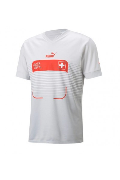 Fotbalové Dres Švýcarsko Granit Xhaka #10 Venkovní Oblečení MS 2022 Krátký Rukáv